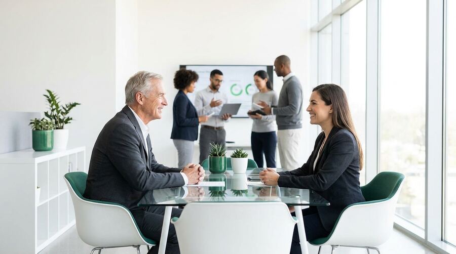Technology recruitment and staffing team interview