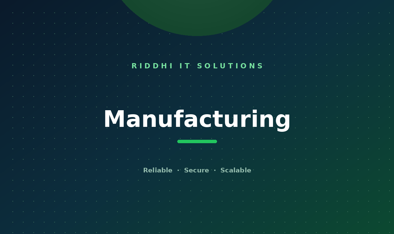Manufacturing